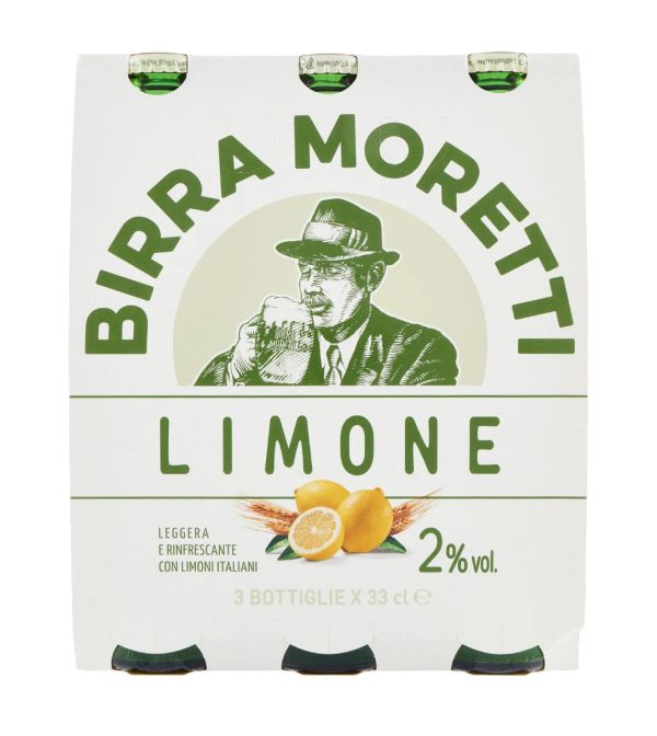 MORETTI Birra Radler Al Limone 2% Alcol - 3X33Cl