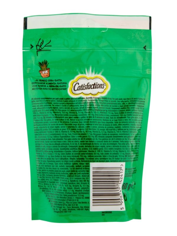 CATISFACTION Snacks Herbe À Chat 60G