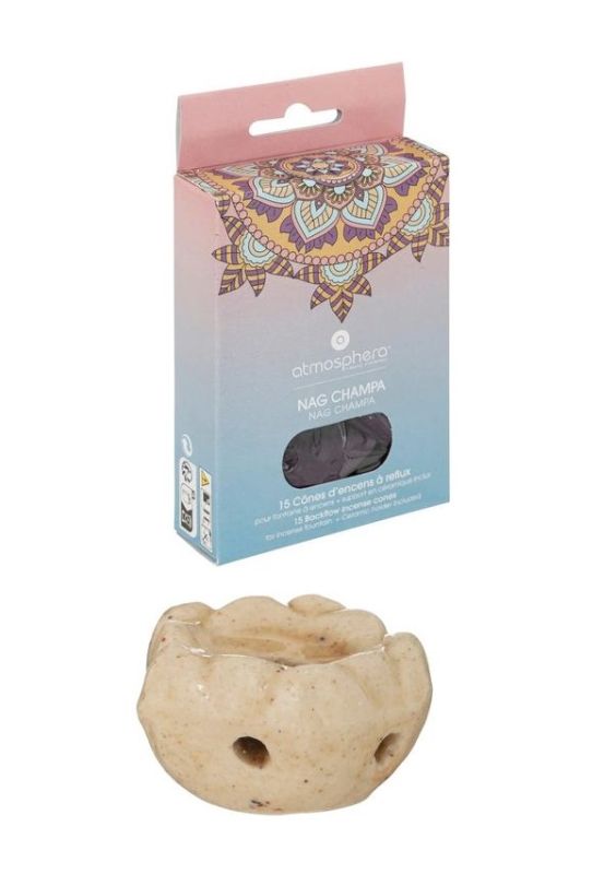 Set De 15 Cônes D'Encens Avec Support Taly Nag Champa 