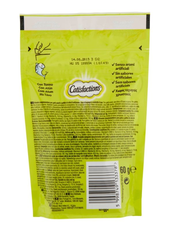CATISFACTION Snacks Thunfisch 60G