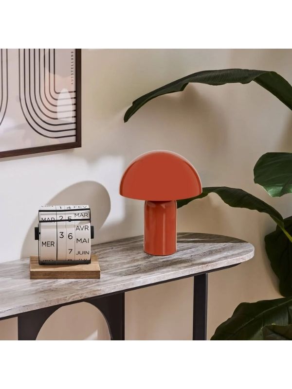 Lampe Déco Lito Rouge Champignon 20X24.5Cm