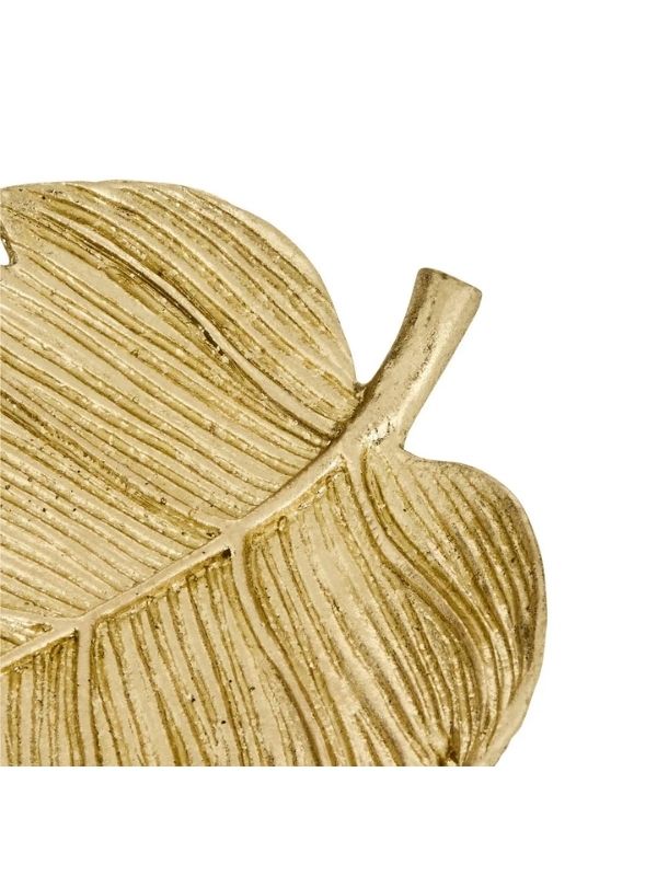 Goldener Geldbeutel In Federform Wohnaccessoires 25X15Cm