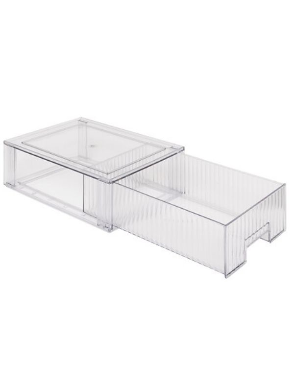 Organiseur Pour Réfrigérateur Avec 1 Tiroir Coulissant 21,2X32X10,5Cm