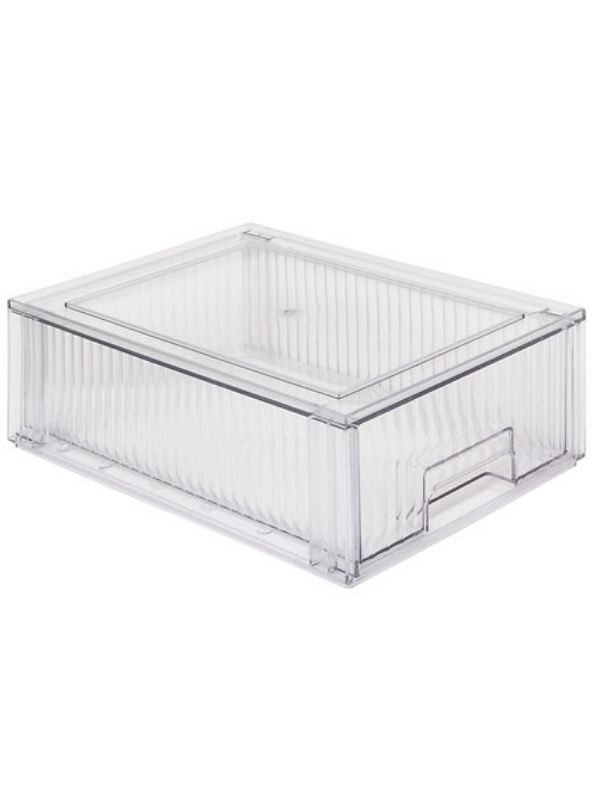 Organiseur Pour Réfrigérateur Avec 1 Tiroir Coulissant 21,2X32X10,5Cm