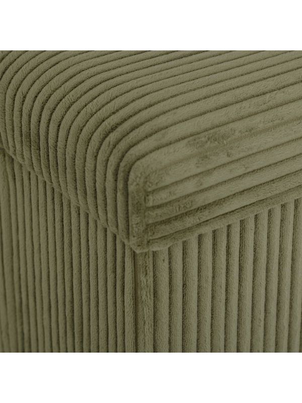 Pouf Pliable Déco Arum Kaki 38X38Cm