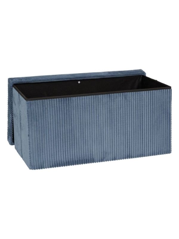 Faltbarer Pouf Déco Arum Blau 76X38X38Cm