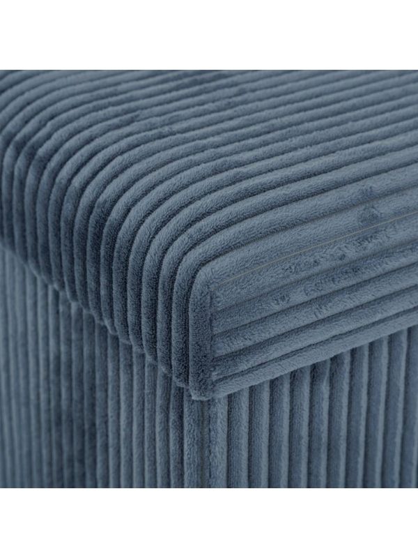 Faltbarer Pouf Déco Arum Blau 76X38X38Cm