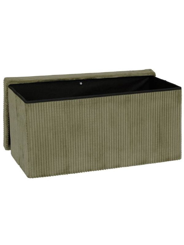 Pouf Pieghevole Déco Arum Kaki 76X38X38Cm