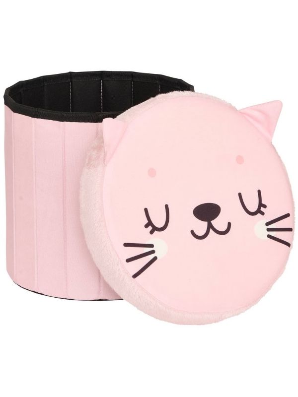 Pouf Pieghevole Gatto Per Cameretta 30X38Cm