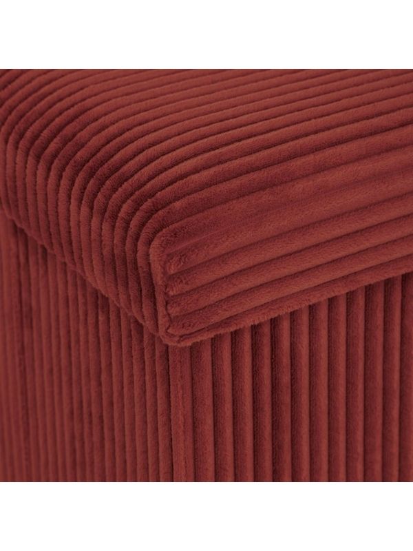 Faltbarer Pouf Déco Arum Rot 38X38Cm