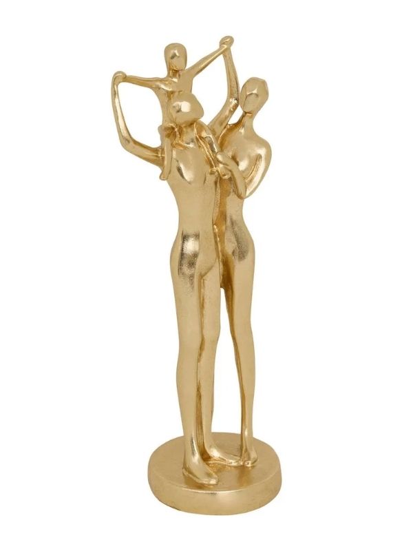 Statuetta Famiglia In Resina Hapi Decorazione Per La Casa 10.5X8Cm