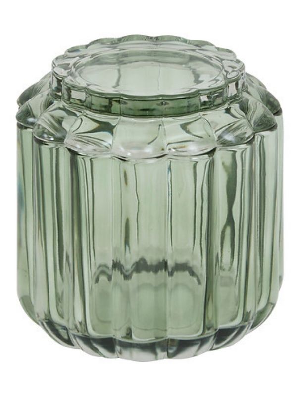 Dispender Coton Florea Vert 10X11Cm
