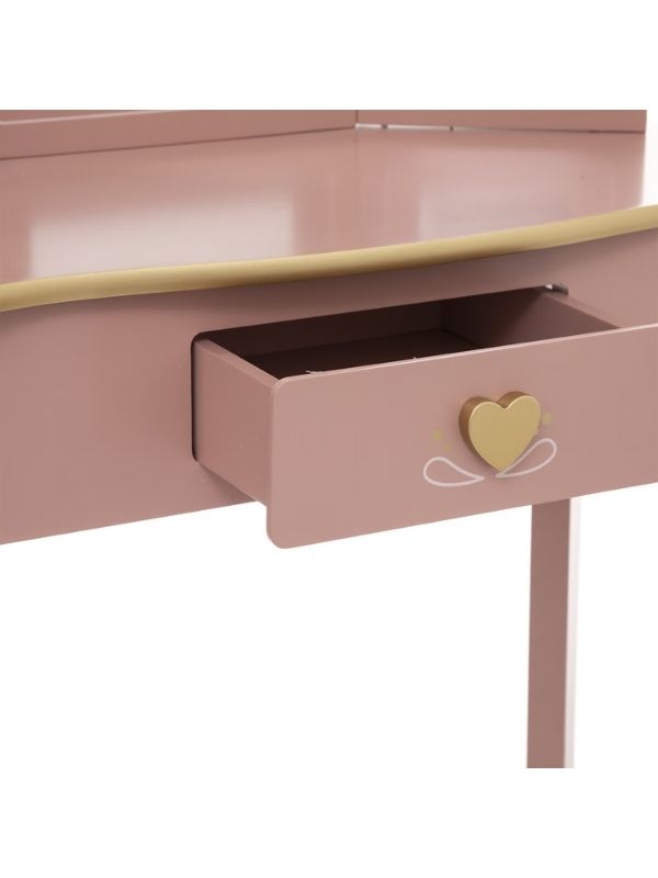 Rosa Spiegel Sissi Für Kinderzimmer 59,5X29X98,5Cm