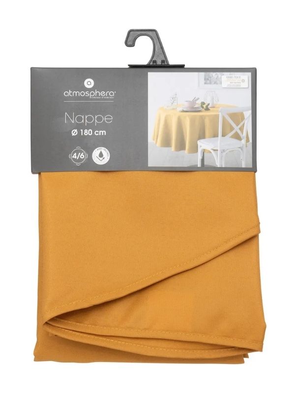 Nappe Anti-Taches Ocre 180Cm