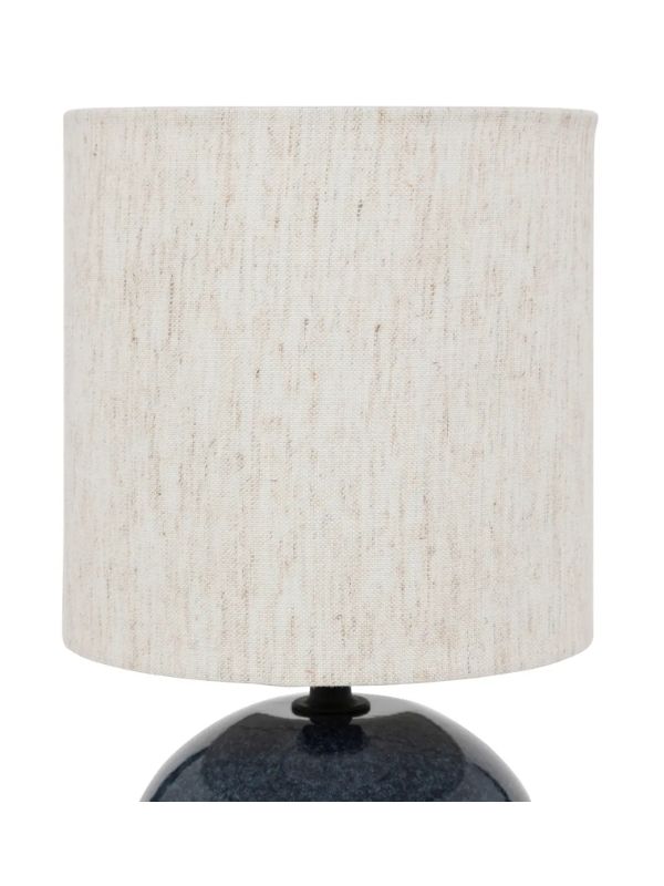 Deko-Tischlampe Keramik Blau Gaia 25.5Cm