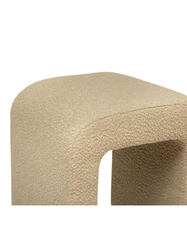  Pouf Déco Sevi Couleur Beige 41X35Cm