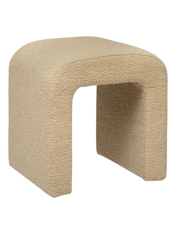  Pouf Déco Sevi Couleur Beige 41X35Cm