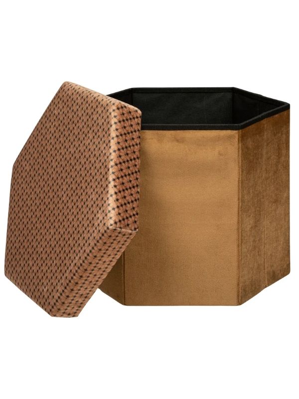 Pouf Contenitivo Caramello 40X38Cm