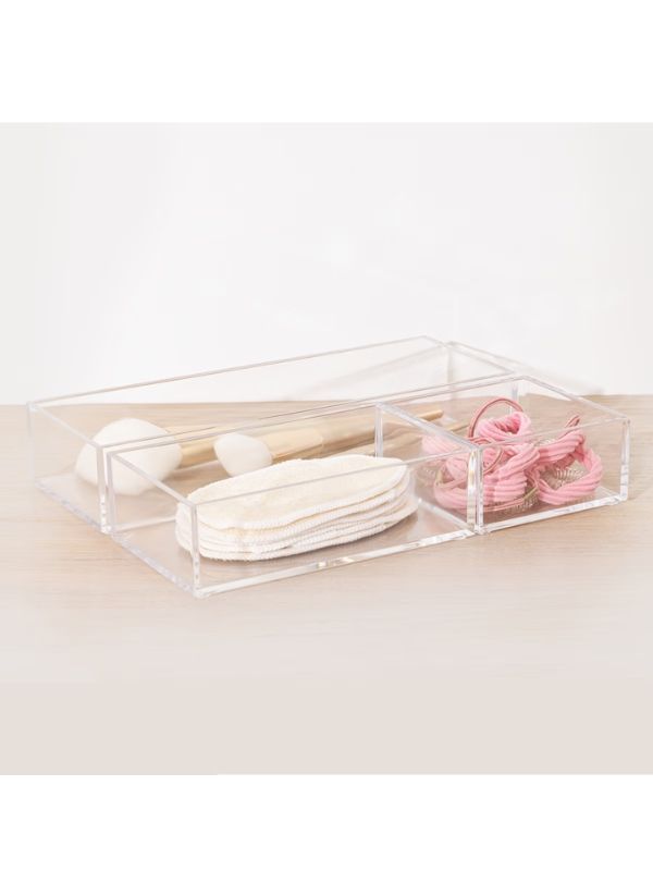 Set Mit 3 Behältern Aus Acryl Selena 25.6X9.5X4.6Cm