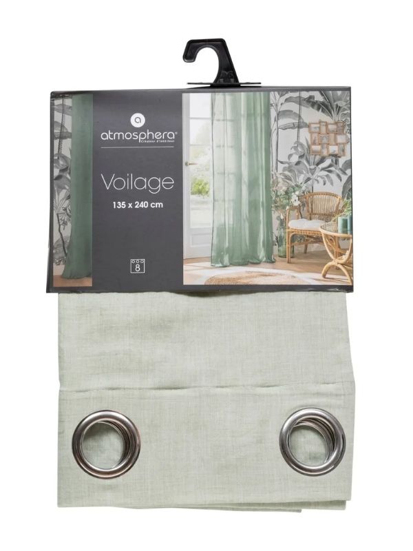 Tende Déco Paxta Color Celadon 135X240Cm