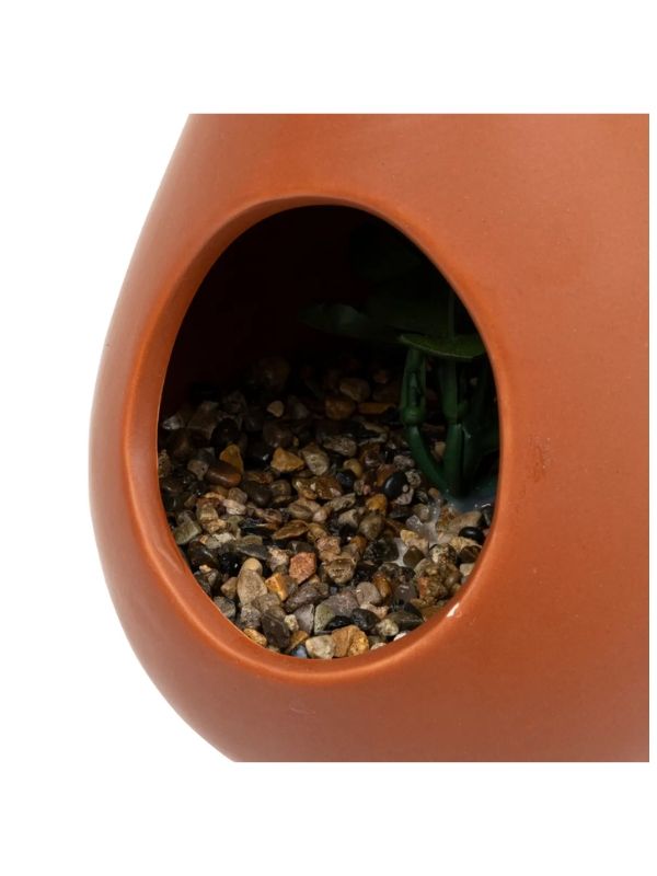 Falsche Pflanze Mit Keramik-Tropfenvase Zum Aufhängen 60Cm