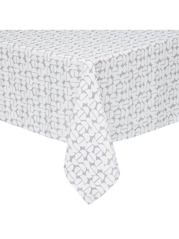 Bedruckte Schmutzabweisende Tischdecke Yahto Beige 140X240Cm