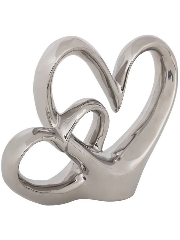 Doppeltes Herz Aus Kunstharz Safina Wohnaccessoires 16.5Cm