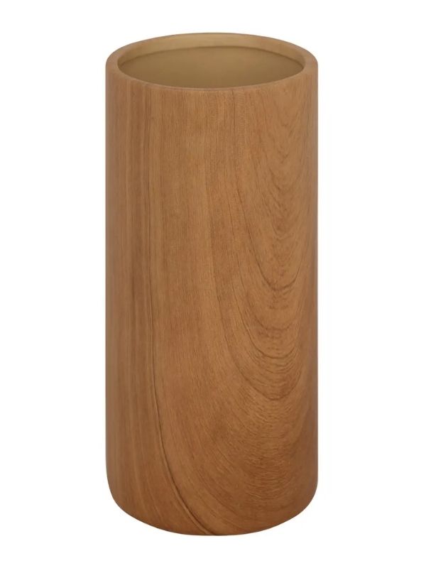 Vaso Decorativo Sao In Ceramica Effetto Legno 20Cm
