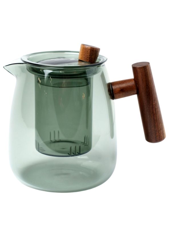 Graue Glas-Teekanne 80Cl