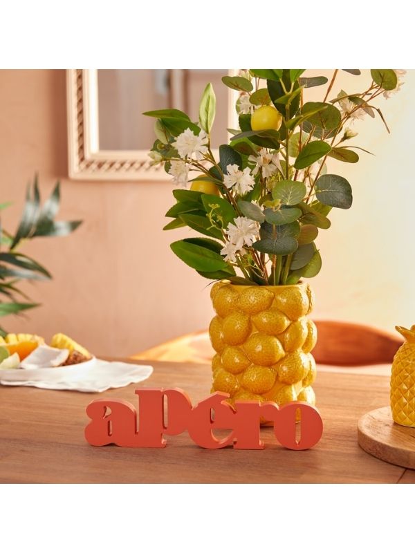 Scritta Da Appoggio Yucatan Decorazione Per La Casa 27.5X6.5Cm
