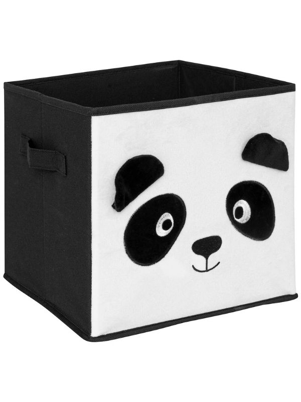 Scatola In Velluto Panda Per Cameretta 29X29Cm