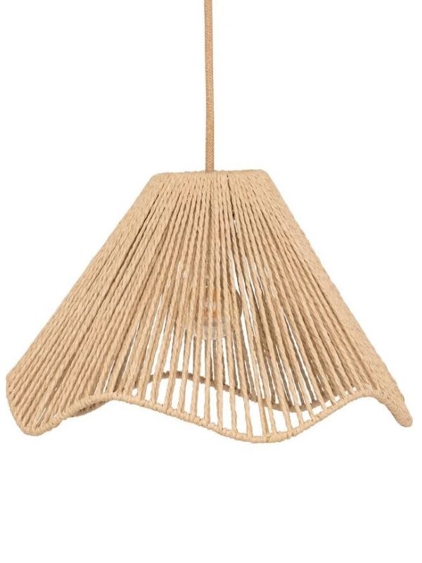 Lampe Déco Vito Abat-Jour Tressé 24X37Cm