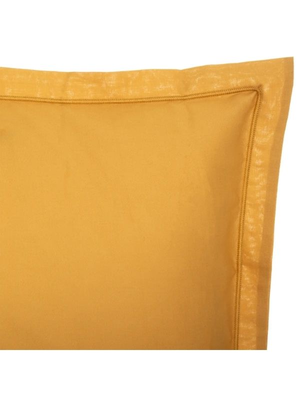 Federa In Cotone Per Cuscino Ocra 50X70Cm