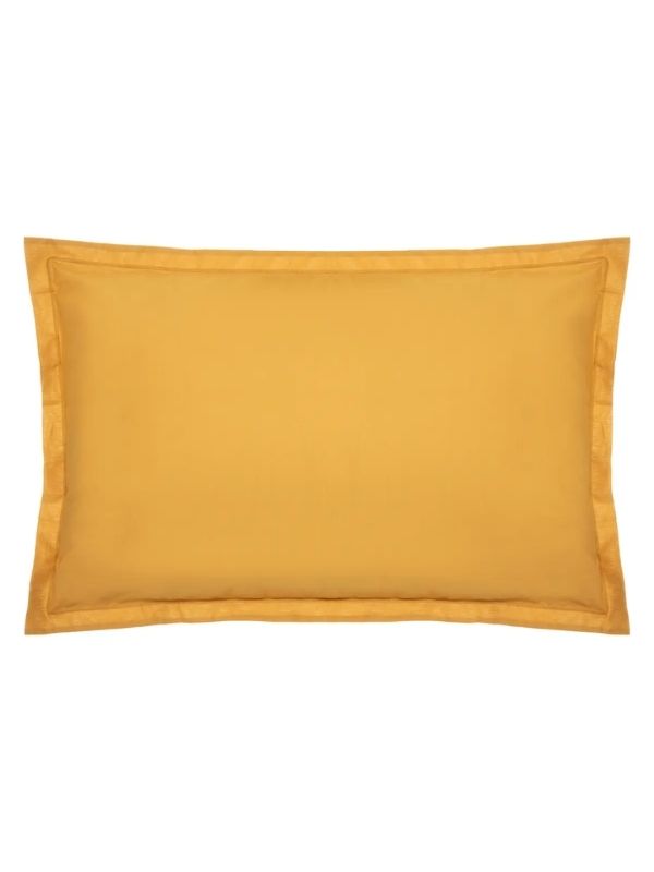 Federa In Cotone Per Cuscino Ocra 50X70Cm