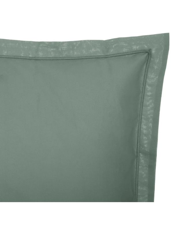 Federa In Cotone Per Cuscino Verde Celadon 50X70Cm