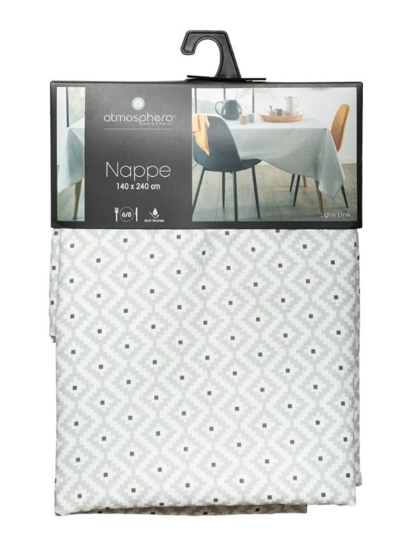 Tovaglia Antimacchia Stampata Etnik 140X240Cm