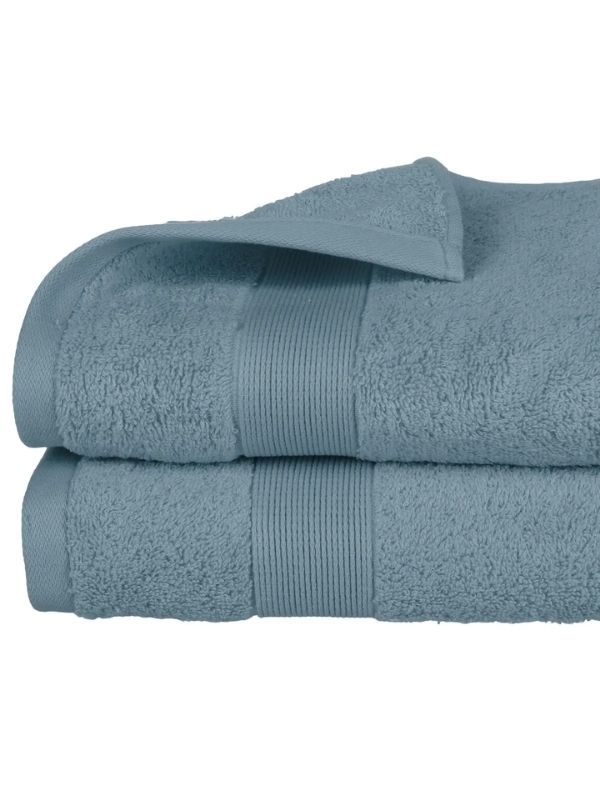 Telo Doccia In Cotone Blu Tempesta 70X130Cm
