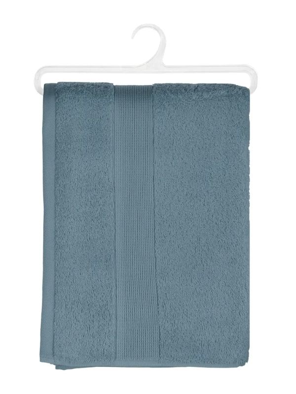Telo Doccia In Cotone Blu Tempesta 70X130Cm