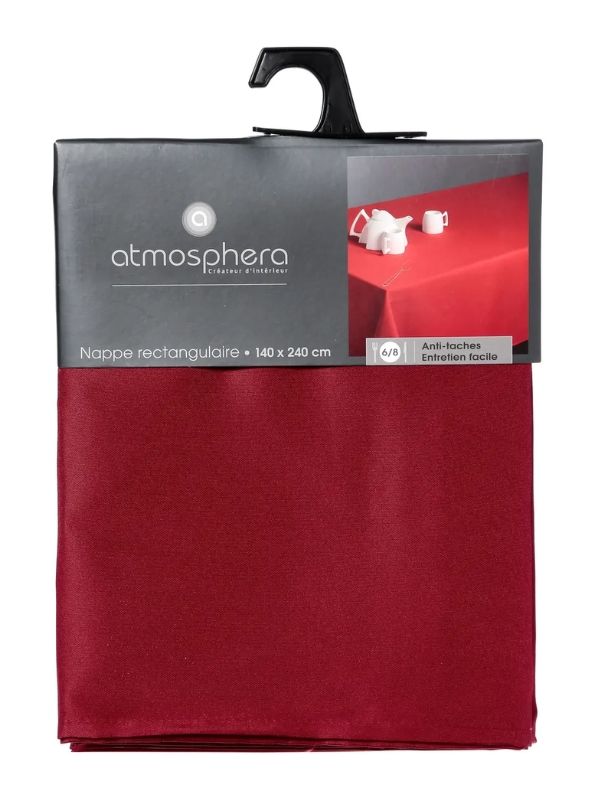Tovaglia Antimacchia Rossa 140X240Cm