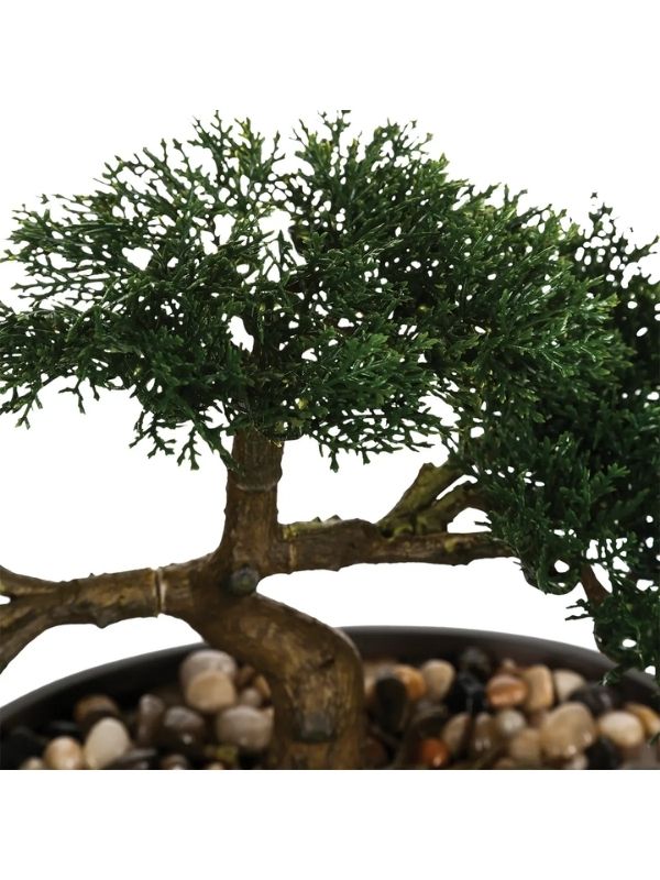 Déco Mini Bonsai Artificiale Con Vaso 23Cm
