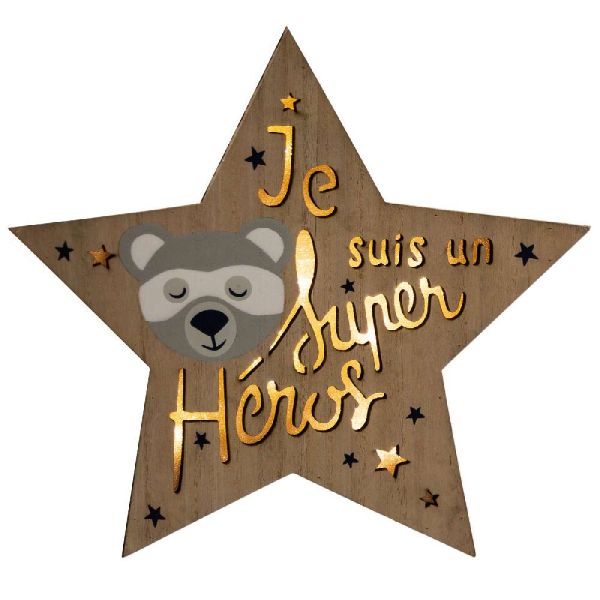 Stella Deco In legno Con Luci