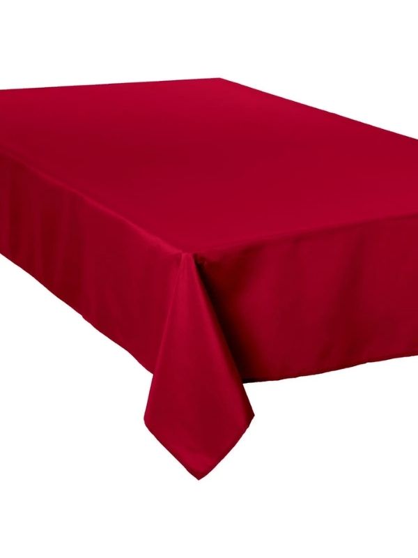 Schmutzabweisendes Tischtuch Rot 150X300Cm