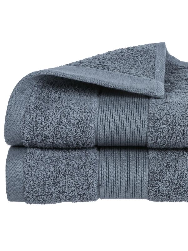 Asciugamano In Cotone Grigio Scuro 50X90Cm