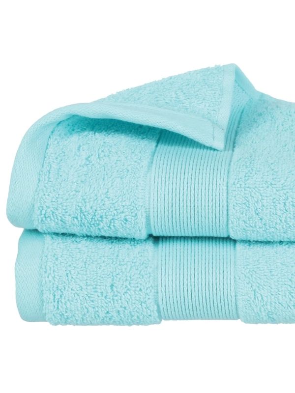Asciugamano In Cotone Azzurro 50X90Cm