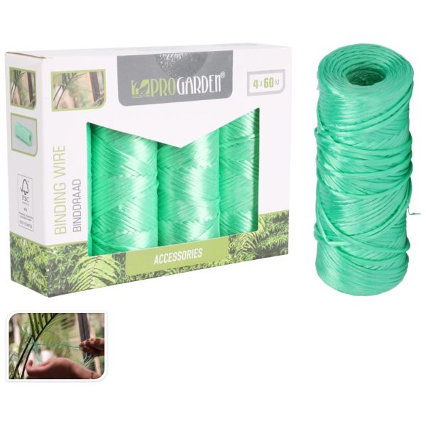 4 bobines de fil de jardin 60 mt