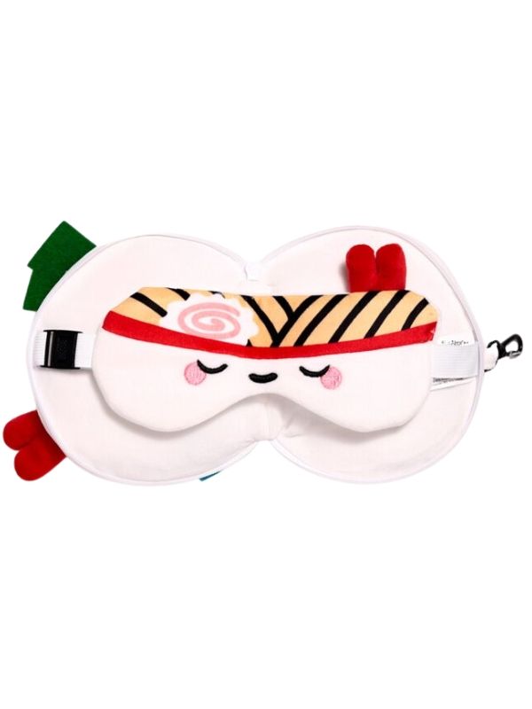 Coussin De Voyage Avec Masque Relaxant Ramen 15X29X7Cm