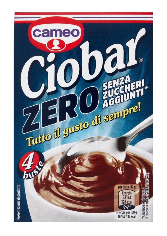 CAMEO Ciobar Al Cioccolato E Senza Zuccheri 5X21G