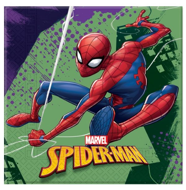 Tovaglioli Party Spiderman Marvel 33x33 cm