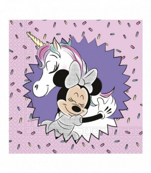 Tovaglioli Party Minnie Unicorni Disney 33x33 cm