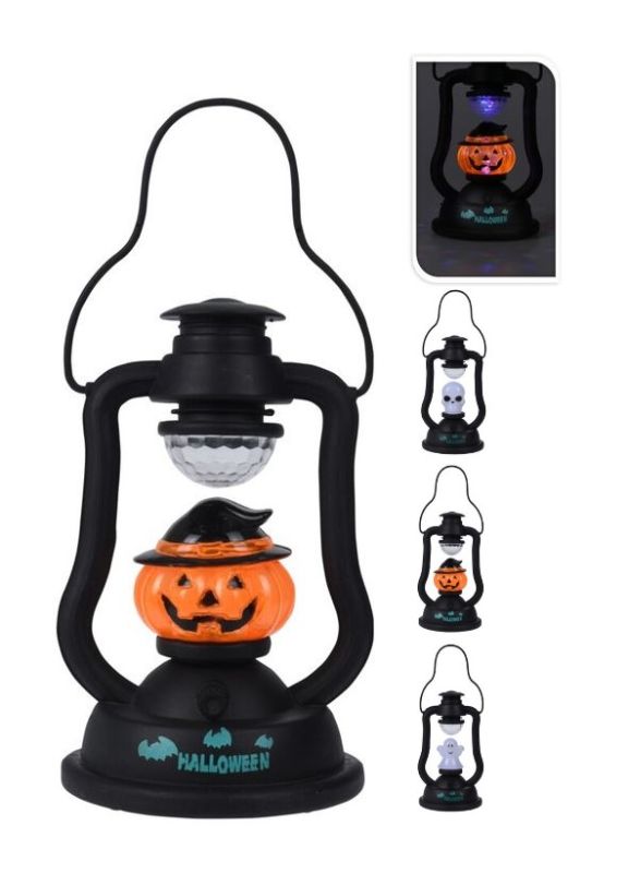 Déco Halloween Lanterna Zucca Con Luci E Suoni 20Cm